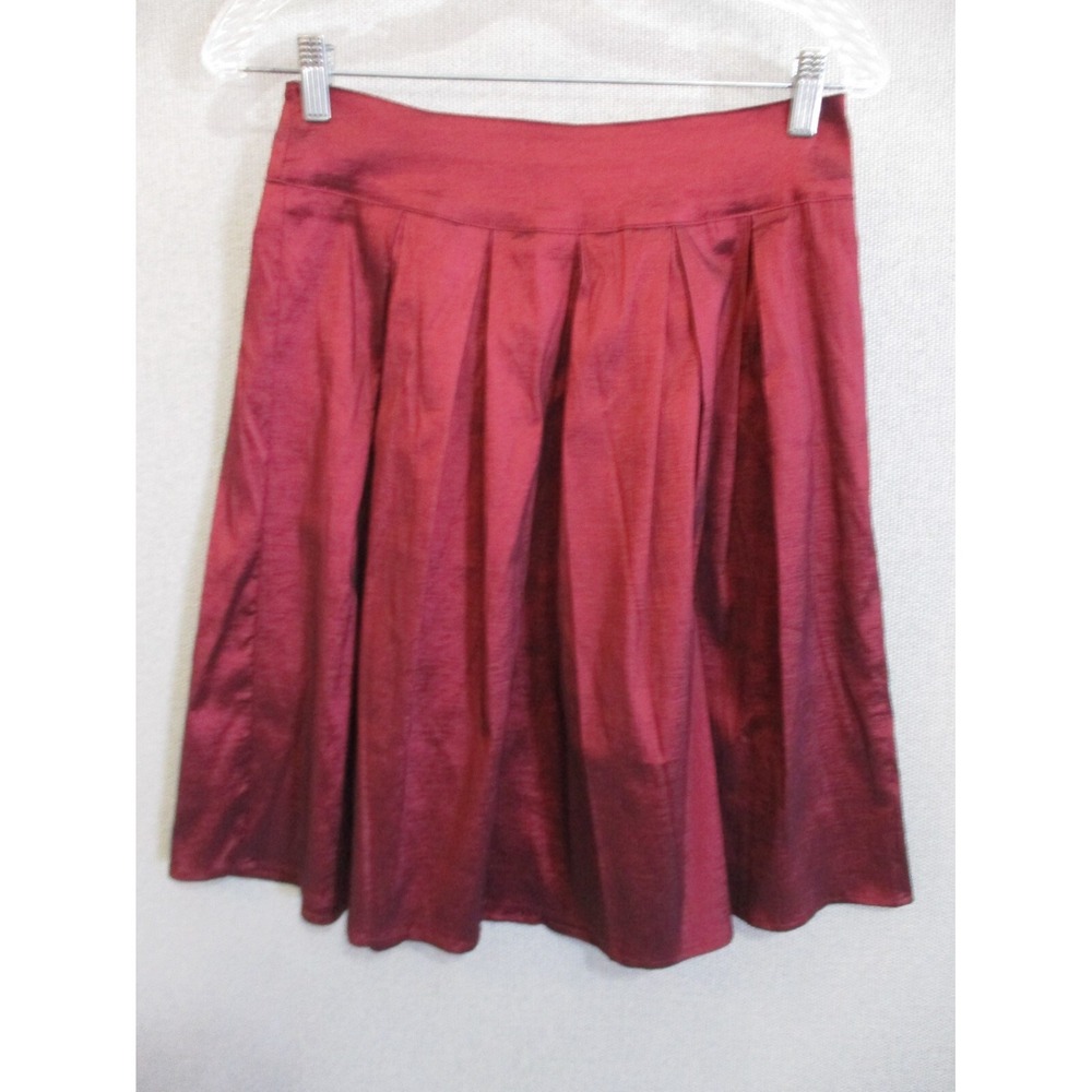 Rock Steady Sharkskin Pleated Skirt Size Large High Waist